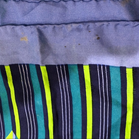 Schiaparelli Silk Striped Multicolor Scarf - Picture 8 of 8